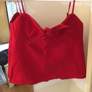 Brandy Melville Red Knot Top